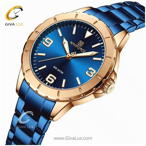 ساعت مچی زنانه بند فلزی تک موتوره ناوی فورس مدل NF5022 5022 (11).jpg